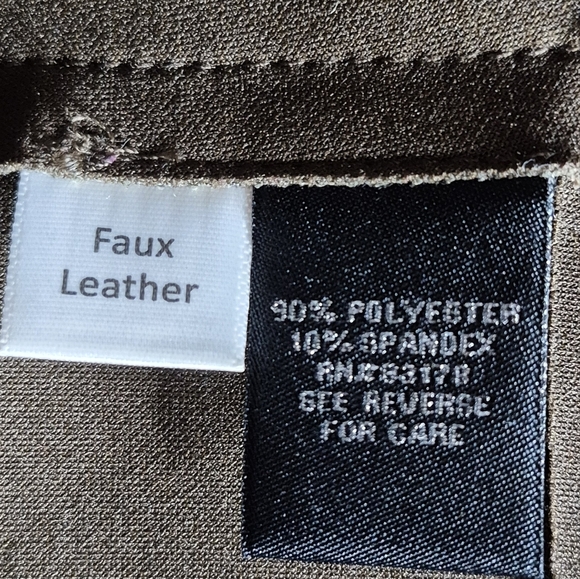 Catherine Malandrino Faux Leather Leopard Print Asymmetric Zip Jacket - Size XS - Picture 14 of 15